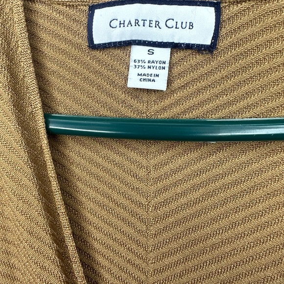 Charter Club Tan Cardigan US S - Picture 5 of 6